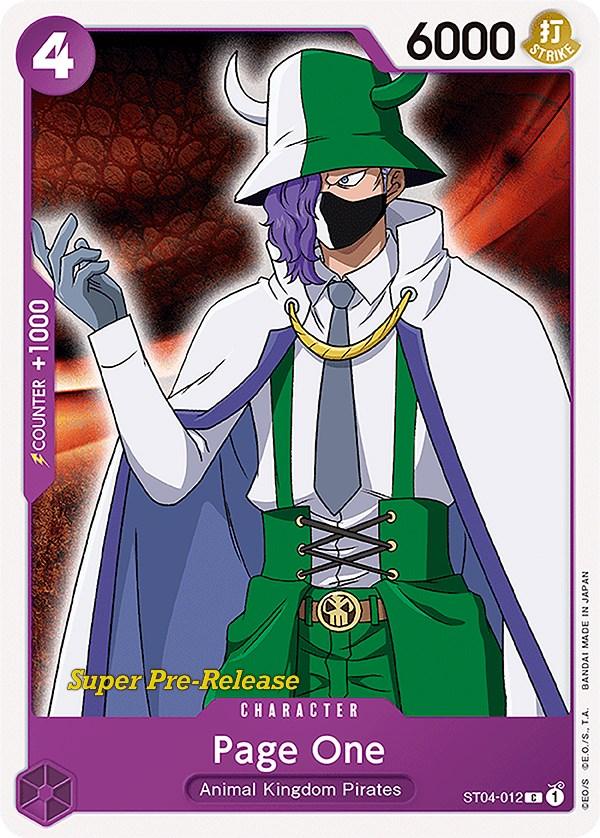 Animal Kingdom Pirates, Character, Common, Starter Decks, Super Pre-Release Starter Deck: Animal Kingdom Pirates Page One [Super Pre-Release Starter Deck: Animal Kingdom Pirates] - Trading Card World