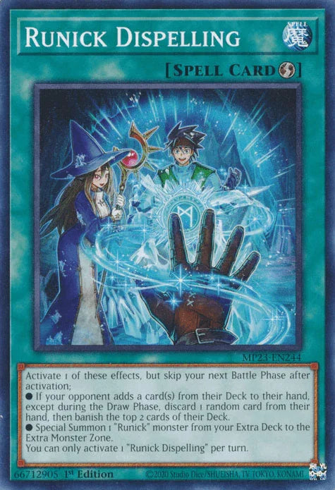 1st Edition, Common, Dueling Heroes Collectors Tin - Mega Pack (25th Anniversary Edition), Quick-Play Spell, Spell Runick Dispelling [MP23-EN244] Common - Trading Card World