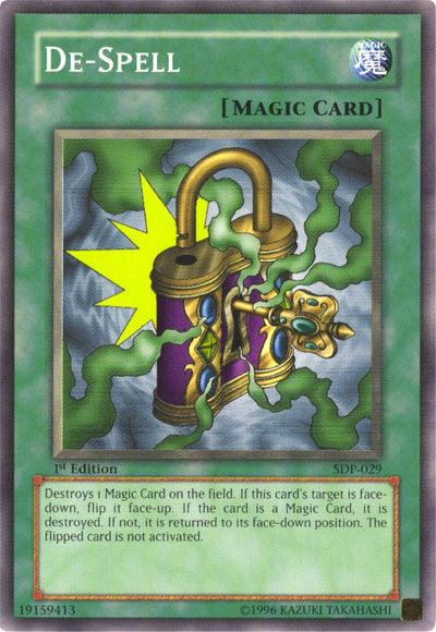 1st Edition, Common, Normal Spell, Spell, Starter Deck: Pegasus, Unlimited De-Spell [SDP-029] Common - Trading Card World
