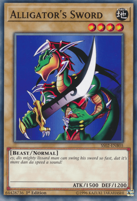 1st Edition, Beast, Common, Earth, Normal Monster, Speed Duel: Duelists of Tomorrow Alligator's Sword [SS02-ENB05] Common - Trading Card World