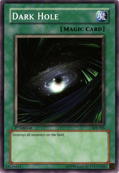 1st Edition, Common, Normal Spell, Spell, Starter Deck: Joey, Unlimited Dark Hole [SDJ-026] Common - Trading Card World