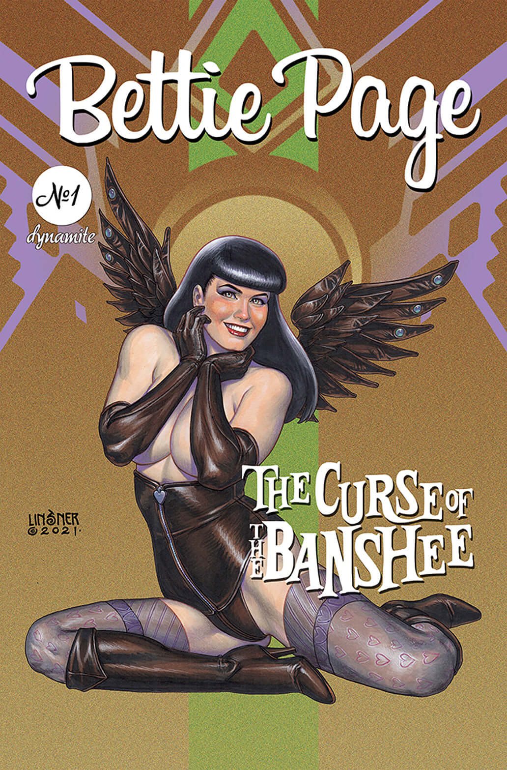 Bettie Page & Curse Of The Banshee #1 B Joseph Michael Linsner Variant (06/02/2021) Dynamite