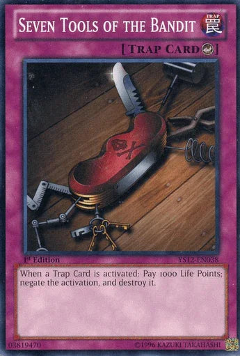 1st Edition, Common, Counter Trap, Starter Deck: Xyz Symphony, Trap Seven Tools of the Bandit [YS12-EN038] Common - Trading Card World