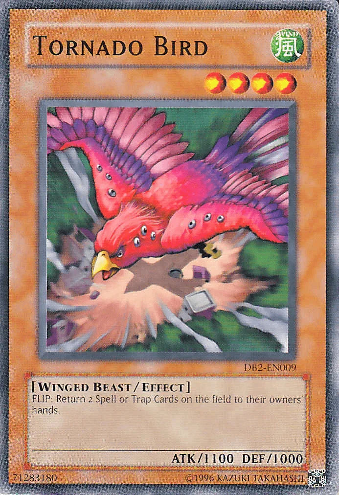 Common, Dark Beginning 2, Effect Monster, Unlimited, Wind, Winged Beast Tornado Bird [DB2-EN009] Common - Trading Card World