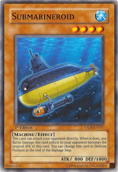 1st Edition, Common, Effect Monster, Machine, Starter Deck: Syrus Truesdale, Unlimited, Water Submarineroid [YSDS-EN017] Common - Trading Card World