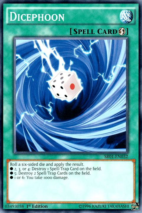 1st Edition, Common, Quick Play Spell, Spell, Structure Deck: Emperor of Darkness, Unlimited Dicephoon [SR01-EN032] Common - Trading Card World