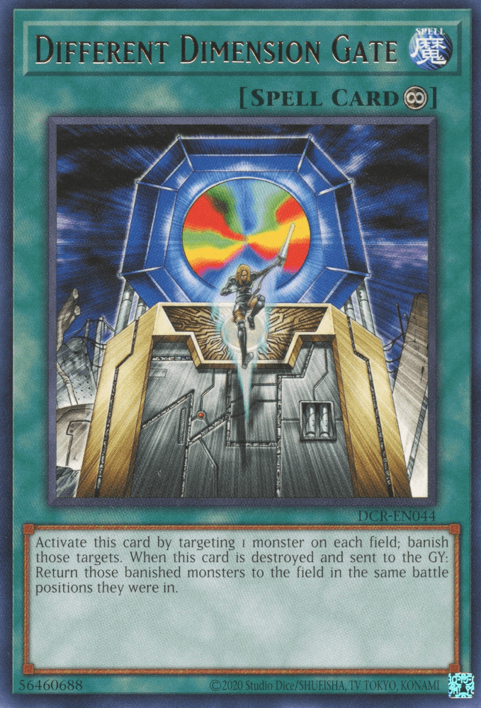 Continuous Spell, Dark Crisis, Rare, Spell, Unlimited Different Dimension Gate [DCR-EN044] Rare - Trading Card World