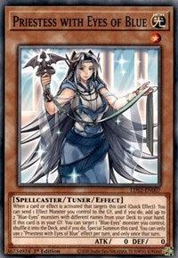 1st Edition, Common, Legendary Duelists: Season 2, Light, Spellcaster, Tuner/Effect Monster Priestess with Eyes of Blue [LDS2-EN007] Common - Trading Card World