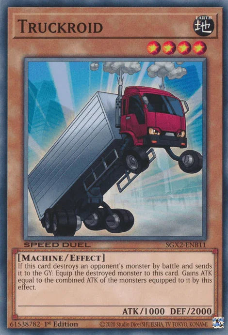 1st Edition, Common, Earth, Effect Monster, Machine, Speed Duel GX: Midterm Paradox Truckroid [SGX2-ENB11] Common - Trading Card World