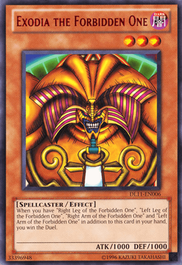 Dark, Duelist League Promo, Effect Monster, Rare, Spellcaster, Unlimited Exodia the Forbidden One (Red) [DL11-EN006] Rare - Trading Card World