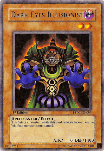 1st Edition, Dark, Effect Monster, Phantom Darkness, Rare, Spellcaster, Unlimited Dark-Eyes Illusionist [PTDN-EN092] Rare - Trading Card World