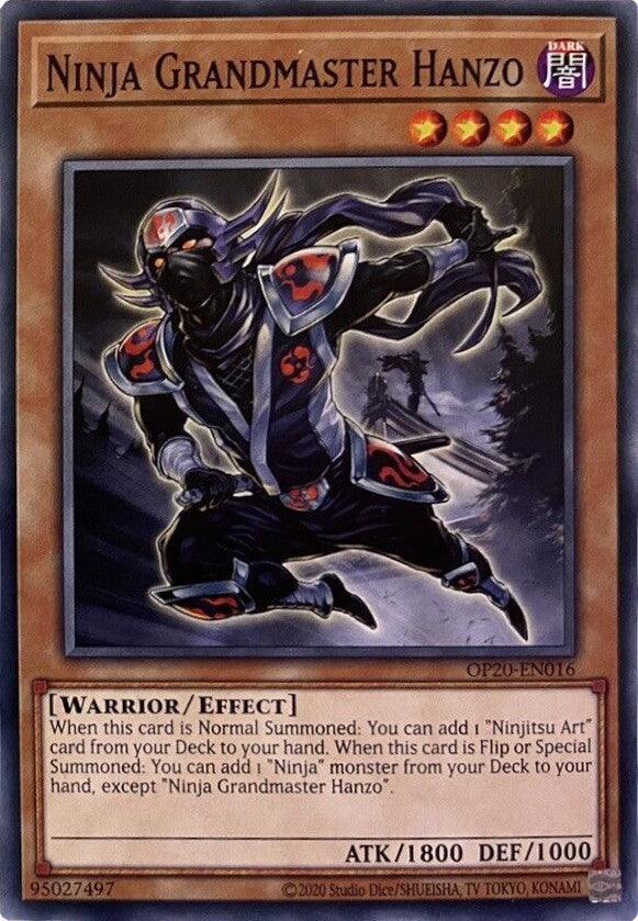 Common, Dark, Effect Monster, OTS Tournament Pack 20, Unlimited, Warrior Ninja Grandmaster Hanzo [OP20-EN016] Common - Trading Card World