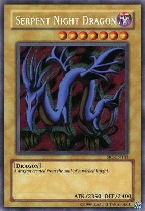Dark, Dragon, Normal Monster, Secret Rare, Spell Ruler, Unlimited Serpent Night Dragon [SRL-EN103] Secret Rare - Trading Card World