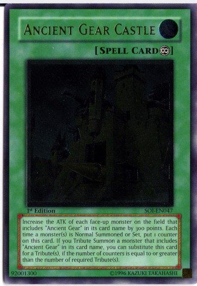 1st Edition, Continuous Spell, Shadow of Infinity, Spell, Ultimate Rare, Unlimited Ancient Gear Castle (UTR) [SOI-EN047] Ultimate Rare - Trading Card World