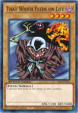 1st Edition, Common, Dark, Fiend, Normal Monster, Speed Duel: Twisted Nightmares That Which Feeds on Life [SS05-ENA04] Common - Trading Card World