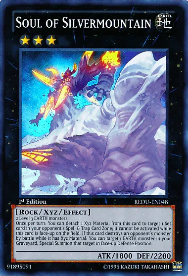1st Edition, Earth, Return of the Duelist, Rock, Super Rare, Unlimited, Xyz/Effect Monster Soul of Silvermountain [REDU-EN048] Super Rare - Trading Card World