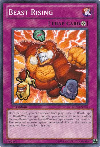1st Edition, Common, Continuous Trap, Duelist Revolution, Trap, Unlimited Beast Rising [DREV-EN074] Common - Trading Card World