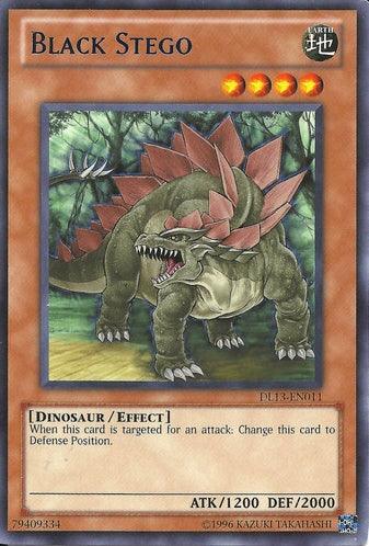 Dinosaur, Duelist League Promo, Earth, Effect Monster, Rare, Unlimited Black Stego (Blue) [DL13-EN011] Rare - Trading Card World