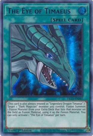 1st Edition, Dragons of Legend: The Complete Series, Normal Spell, Spell, Ultra Rare The Eye of Timaeus (Blue) [DLCS-EN007] Ultra Rare - Trading Card World