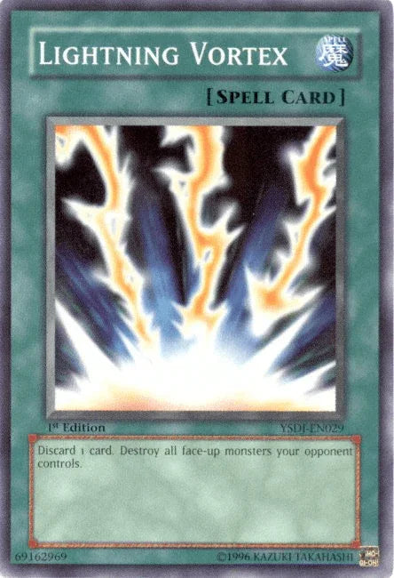 1st Edition, Common, Normal Spell, Spell, Starter Deck: Jaden Yuki, Unlimited Lightning Vortex [YSDJ-EN029] Common - Trading Card World