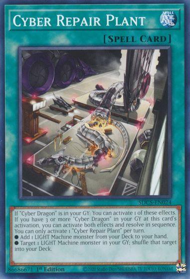 1st Edition, Common, Cyber Strike, Normal Spell, Spell, Unlimited Cyber Repair Plant [SDCS-EN024] Common - Trading Card World