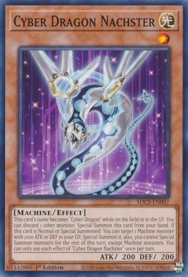1st Edition, Common, Cyber Strike, Effect Monster, Light, Machine, Unlimited Cyber Dragon Nachster [SDCS-EN007] Common - Trading Card World