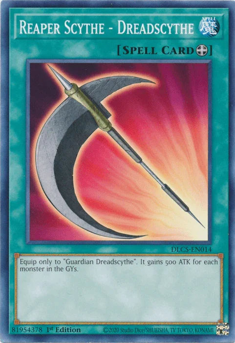1st Edition, Common, Dragons of Legend: The Complete Series, Equip Spell, Spell Reaper Scythe - Dreadscythe [DLCS-EN014] Common - Trading Card World