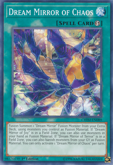 1st Edition, Chaos Impact, Common, Quick Play Spell, Spell, Unlimited Dream Mirror of Chaos [CHIM-EN089] Common - Trading Card World