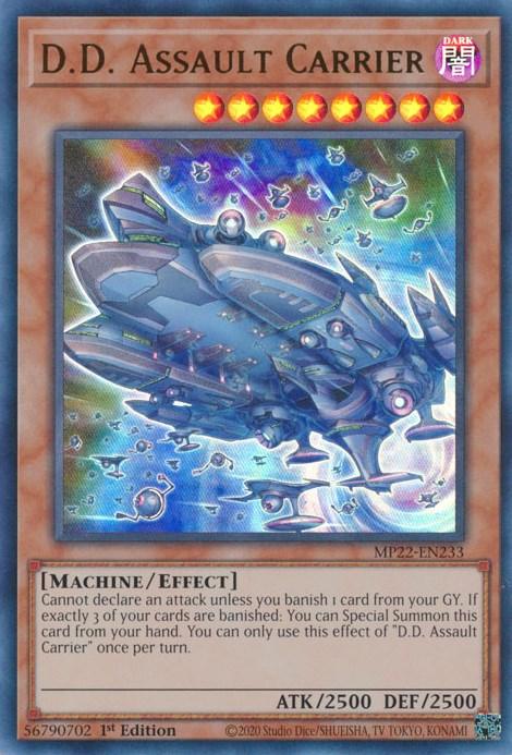 1st Edition, 2022 Tin of the Pharaoh's Gods, Dark, Effect Monster, Machine, Ultra Rare D.D. Assault Carrier [MP22-EN233] Ultra Rare - Trading Card World