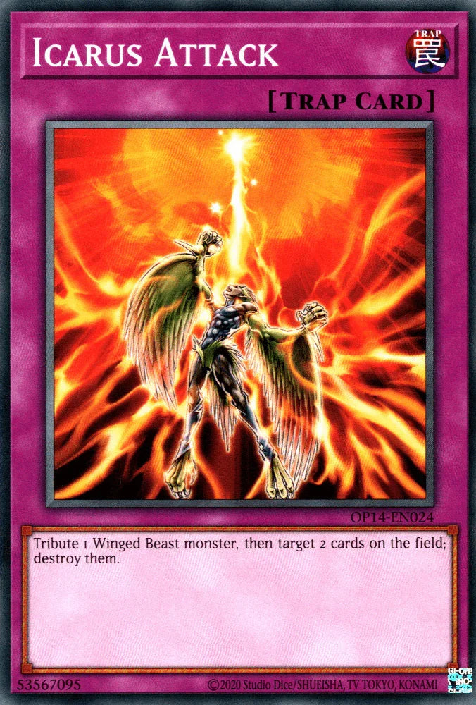 Common, Normal Trap, OTS Tournament Pack 14, Trap, Unlimited Icarus Attack [OP14-EN024] Common - Trading Card World