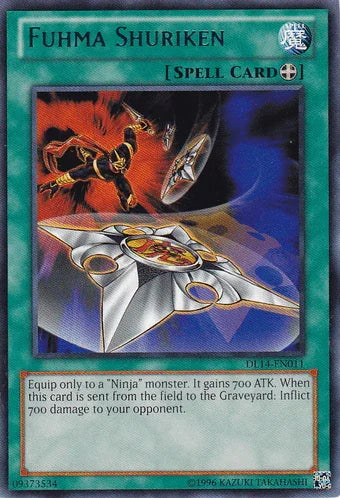 Duelist League Promo, Equip Spell, Rare, Spell, Unlimited Fuhma Shuriken (Blue) [DL14-EN011] Rare - Trading Card World