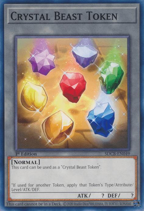 1st Edition, Common, Structure Deck: Legend of the Crystal Beasts, Token Crystal Beast Token [SDCB-EN049] Common - Trading Card World