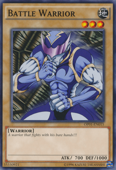 Common, Earth, Normal Monster, OTS Tournament Pack 1, Unlimited, Warrior Battle Warrior [OP01-EN015] Common - Trading Card World
