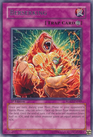 1st Edition, Continuous Trap, Raging Battle, Rare, Trap, Unlimited Berserking [RGBT-EN089] Rare - Trading Card World