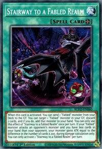 1st Edition, Blazing Vortex, Common, Field Spell, Spell Stairway to a Fabled Realm [BLVO-EN060] Common - Trading Card World