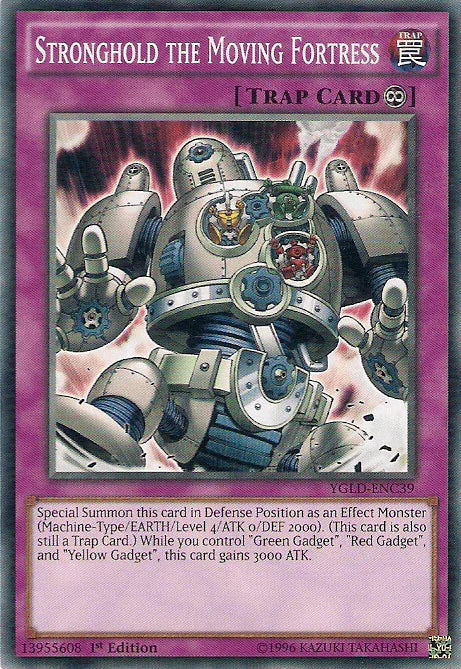 1st Edition, Common, Continuous Trap, King of Games: Yugi's Legendary Decks, Trap, Unlimited Stronghold the Moving Fortress [YGLD-ENC39] Common - Trading Card World