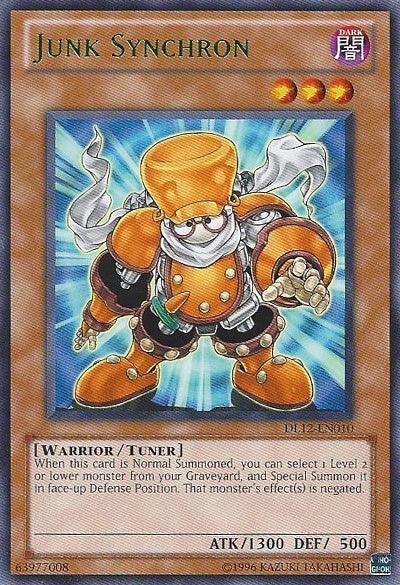 Dark, Duelist League Promo, Rare, Tuner Monster, Unlimited, Warrior Junk Synchron (Green) [DL12-EN010] Rare - Trading Card World
