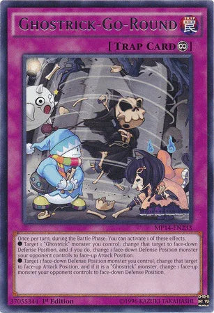 1st Edition, 2014 Mega-Tins Mega Pack, Continuous Trap, Rare, Trap Ghostrick-Go-Round [MP14-EN233] Rare - Trading Card World