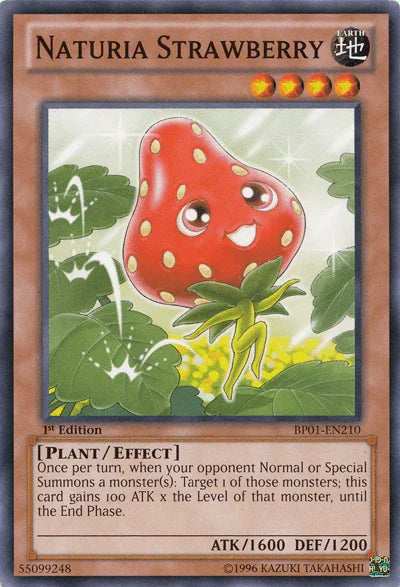 1st Edition, Battle Pack: Epic Dawn, Common, Earth, Effect Monster, Plant, Unlimited Naturia Strawberry [BP01-EN210] Common - Trading Card World