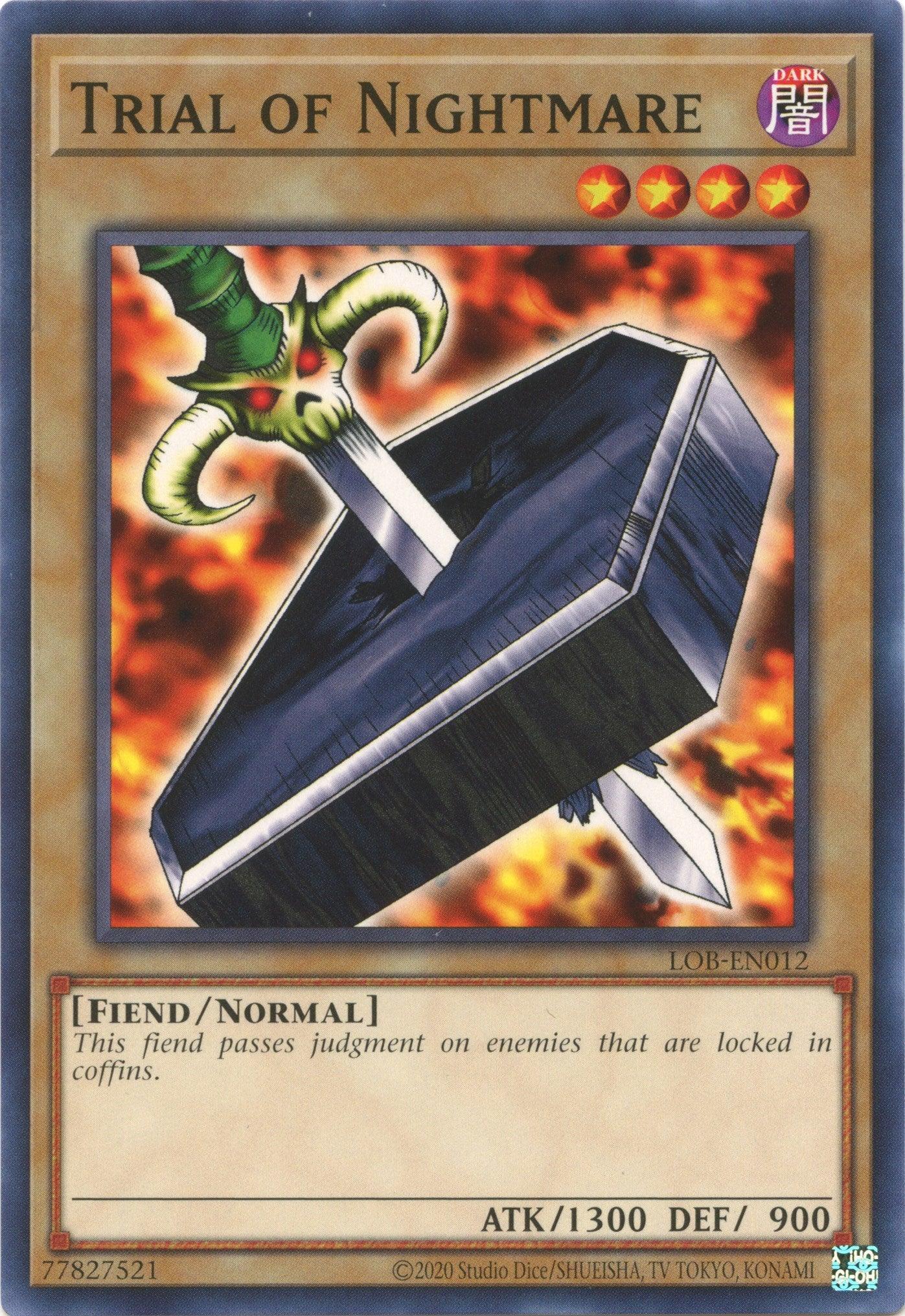 Common, Dark, Fiend, Legend of Blue Eyes White Dragon (25th Anniversary Edition), Normal Monster, Unlimited Trial of Nightmare (25th Anniversary) [LOB-EN012] Common - Trading Card World