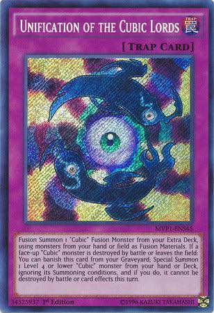 1st Edition, Normal Trap, Secret Rare, The Dark Side of Dimensions Movie Pack: Secret Edition, Trap Unification of the Cubic Lords [MVP1-ENS45] Secret Rare - Trading Card World