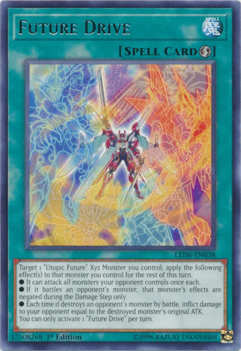 1st Edition, Legendary Duelists: Magical Hero, Quick Play Spell, Rare, Spell, Unlimited Future Drive [LED6-EN038] Rare - Trading Card World