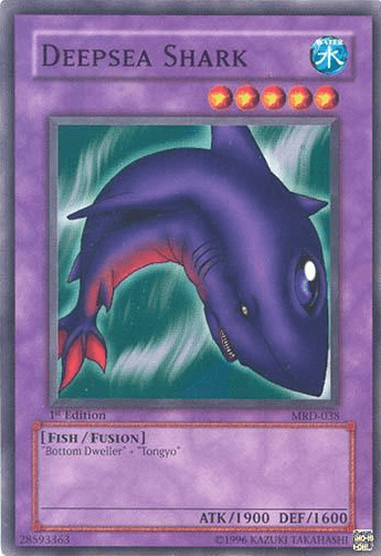 1st Edition, Common, Fish, Fusion Monster, Metal Raiders, Unlimited, Water Deepsea Shark [MRD-038] Common - Trading Card World