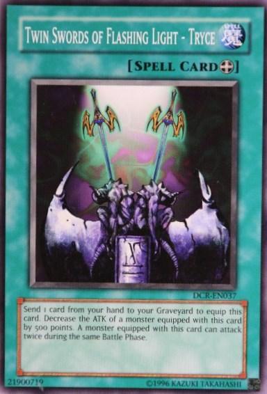 Common, Dark Crisis, Equip Spell, Spell, Unlimited Twin Swords of Flashing Light - Tryce [DCR-EN037] Common - Trading Card World