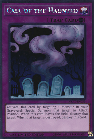 Continuous Trap, Limited, Noble Knights of the Round Table Box Set, Platinum Rare, Trap Call of the Haunted [NKRT-EN032] Platinum Rare - Trading Card World