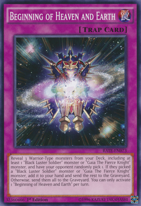 1st Edition, Common, Normal Trap, Raging Tempest, Trap, Unlimited Beginning of Heaven and Earth [RATE-EN073] Common - Trading Card World