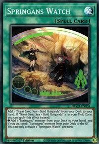 1st Edition, Blazing Vortex, Normal Spell, Spell, Super Rare Springans Watch [BLVO-EN054] Super Rare - Trading Card World
