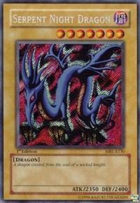 1st Edition, Dark, Dragon, Magic Ruler, Normal Monster, Secret Rare, Unlimited Serpent Night Dragon (MRL-E130) [MRL-E130] Secret Rare - Trading Card World
