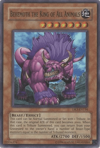 Beast, Dark Revelation Volume 3, Earth, Effect Monster, Super Rare, Unlimited Behemoth the King of All Animals [DR3-EN134] Super Rare - Trading Card World