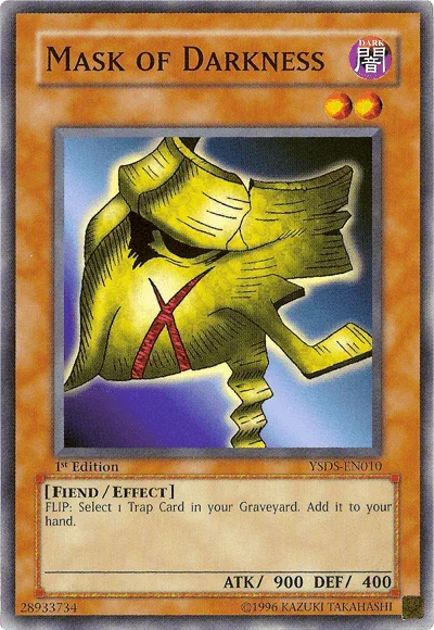 1st Edition, Common, Dark, Effect Monster, Fiend, Starter Deck: Syrus Truesdale, Unlimited Mask of Darkness [YSDS-EN010] Common - Trading Card World
